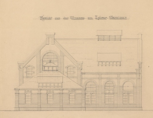 Wybrany do realizacji projekt budynku elektrowni w Lesznie. (przed 1907 r. APL))