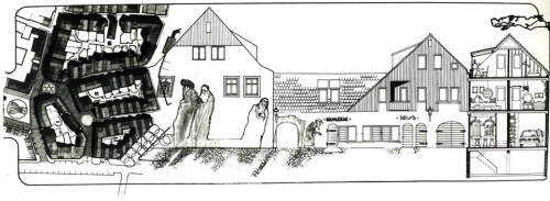 Praca konkursowa dotycząca rewaloryzacji dzielnicy żydowskiej w Lesznie. (1983 r., AWUOZL)